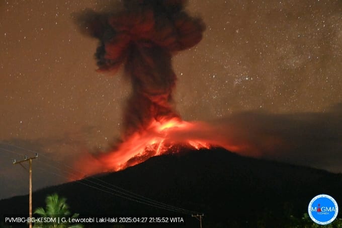 Image of Indonesia, Volcanic Activity of Lewotobi Laki-Laki (East Nusa Tenggara)